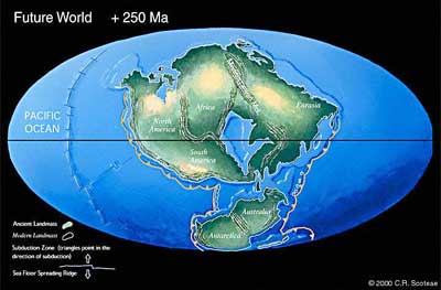 Superkontinent Pangea Ultima